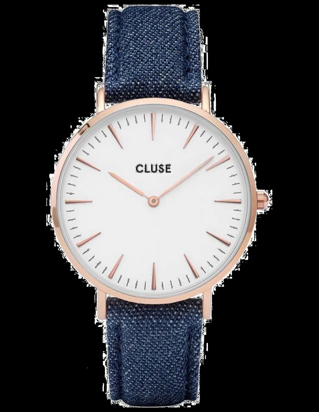 Montre Cluse La Bohème CL18025 Bracelet en Jeans Denim Bleu