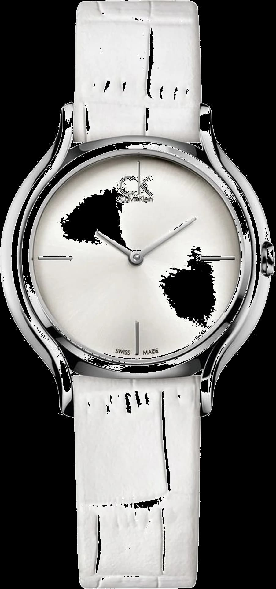 Montre Femme Calvin Klein Skirt K2U231K6 Quartz Cuir Blanc