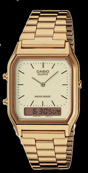 Montre Casio AQ-230GA-9DMQYES Acier Doré Double Affichage