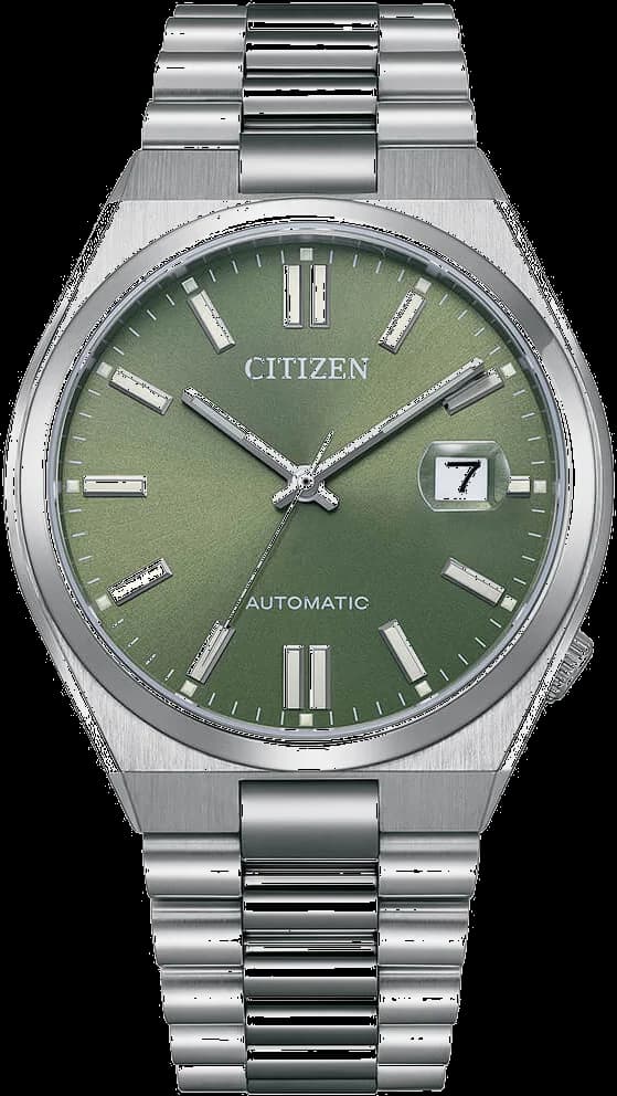 Montre Citizen NJ0158-89Z Automatique Cadran Vert et Bracelet Acier