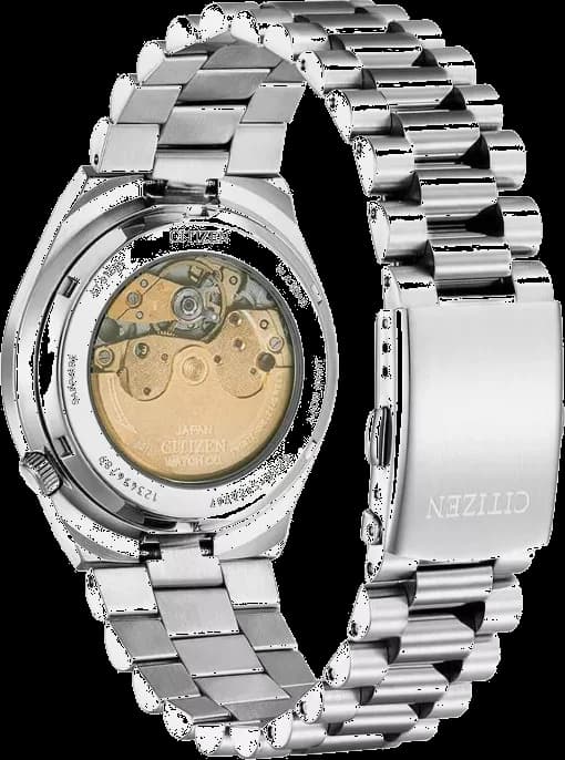 Montre Citizen NJ0159-86X Automatique Cadran Vert Camouflage et Bracelet Acier vue 2