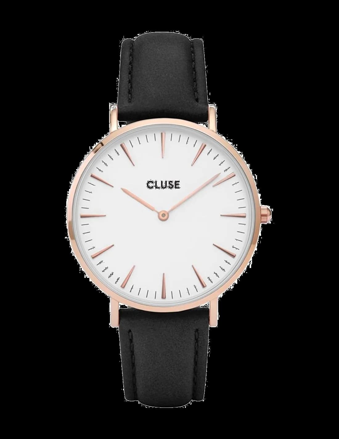Montre Cluse La Bohème CL18008 Noir bracelet en cuir noir