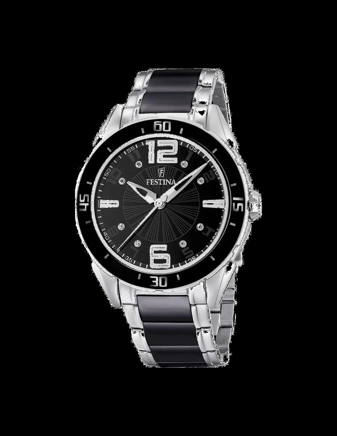Montre Femme Festina F16395/2 en Céramique Noire Haute Résistance
