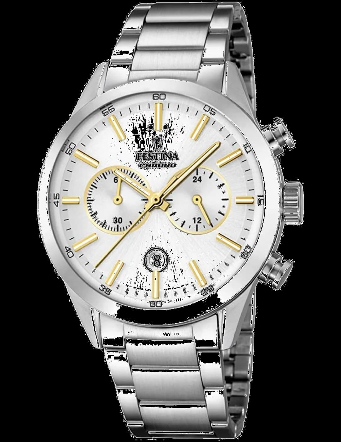 Montre Festina F16826/D en acier argenté avec bracelet à boucle déployante