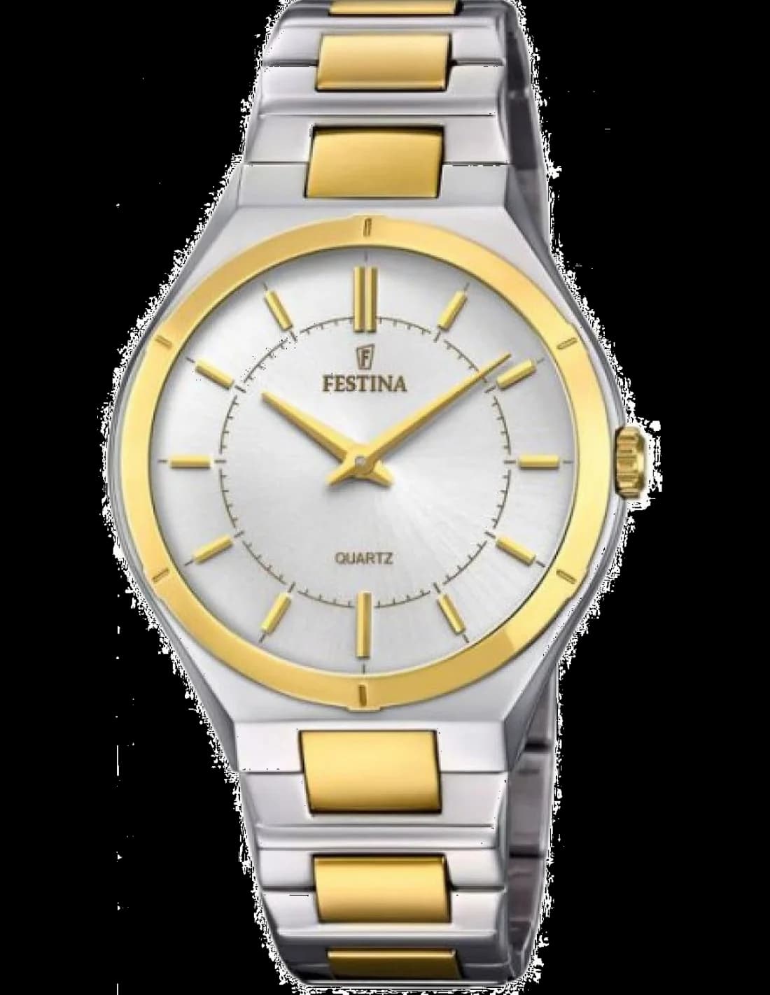 Montre Festina F20245/1 en Acier avec Bracelet Cuir Noir