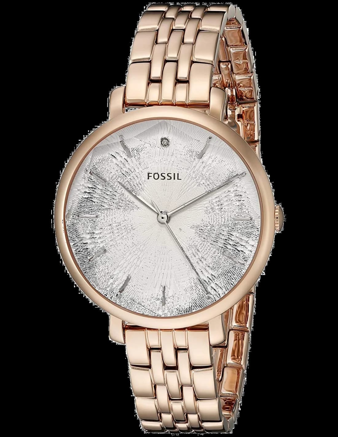Montre Femme Fossil ES3860 Jacqueline Or Rose et Cuir