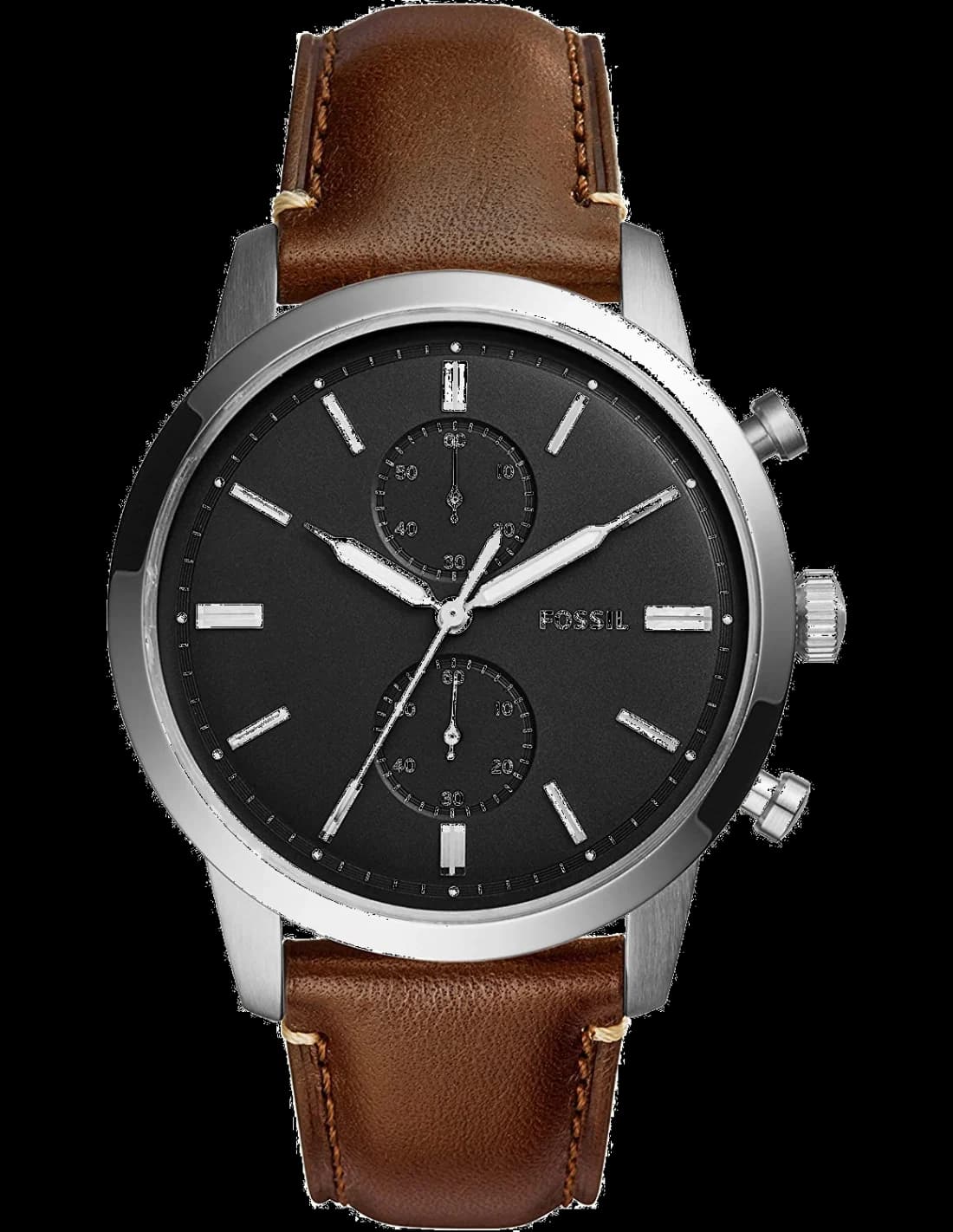 Montre Homme Fossil FS5280 Townsman Bracelet cuir marron