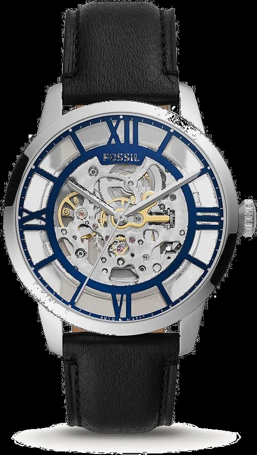 Montre Fossil Townsman Automatique ME3200 Squelette bracelet cuir noir