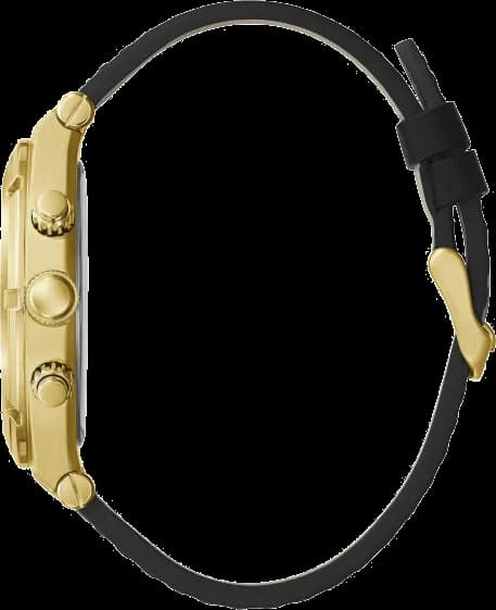 Cadran Guess GW0262G2 features three subdials for day, date, and 24-hour time, with luminous hands and applied indices