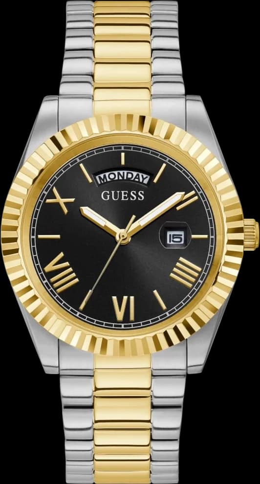 Montre Guess GW0265G5 Connoisseur en Acier Bicolore Argent et Or