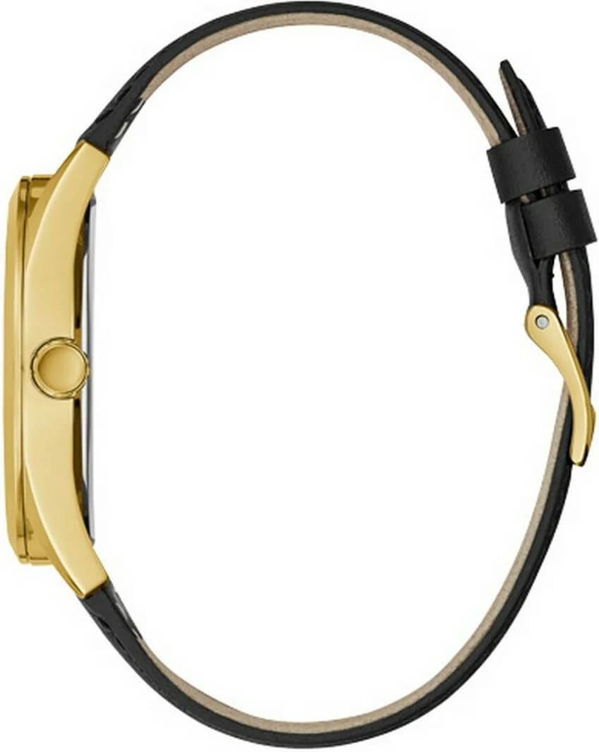 Bracelet Guess GW0389G2 en acier inoxydable doré, maillons lisses, fermoir déployante double sécurité