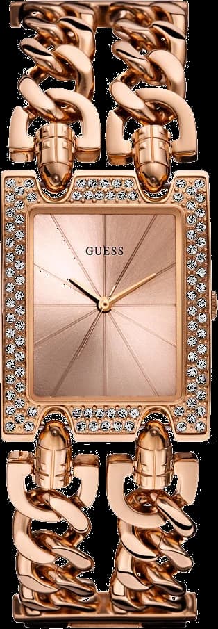 Montre Guess W0072L3 à Double Chaîne Gourmette Or Rose
