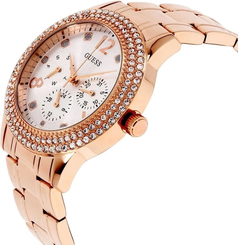 Montre Femme Guess W1097L3 en acier doré rose