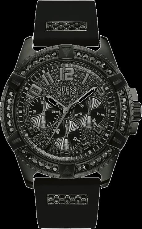 Montre Guess W1132G3 au cadran gris soleil et index bâtons, style contemporain