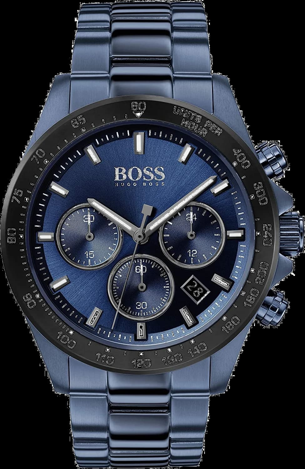 Montre Hugo Boss 1513758 Chronographe Acier et Cadran Bleu Nuit