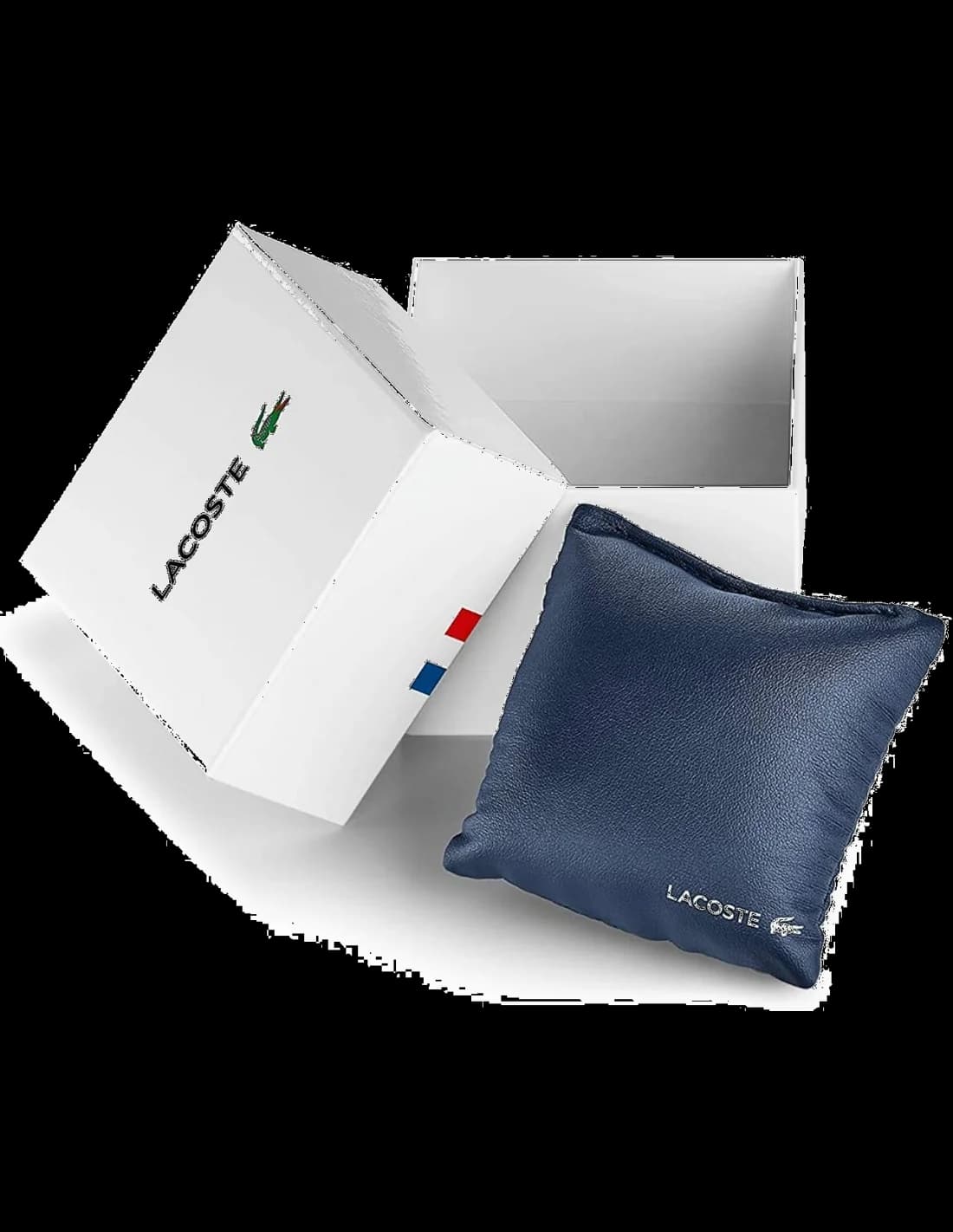Bracelet Lacoste 2001192 en acier noir maillé, fermoir déployante, confort et robustesse