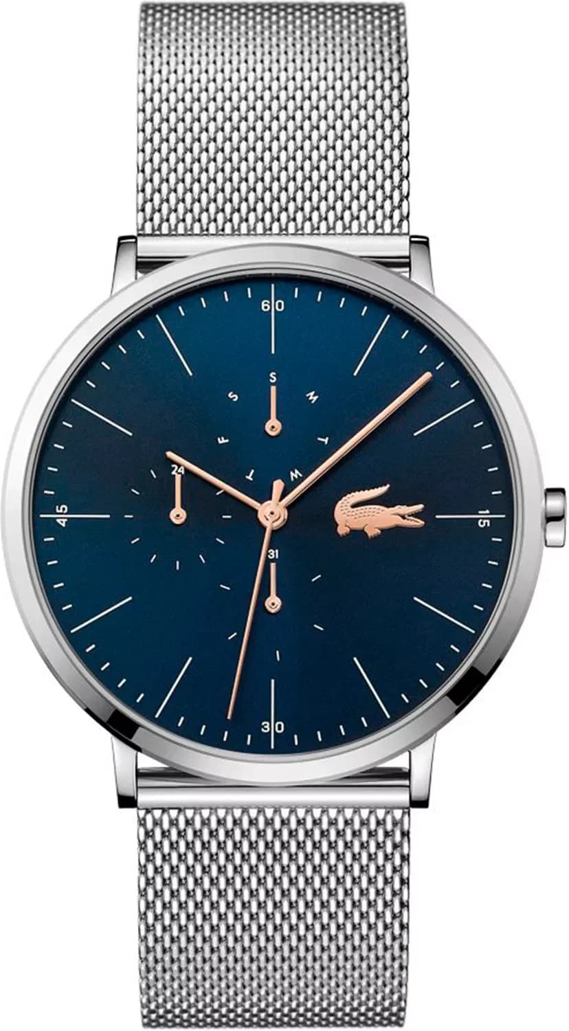 Montre Lacoste 2011024 à bracelet en maille milanaise et cadran bleu