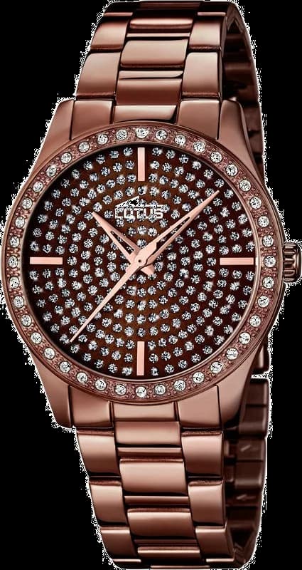 Montre Femme Lotus Trendy L18137/1 Couleur chocolat en acier inoxydable