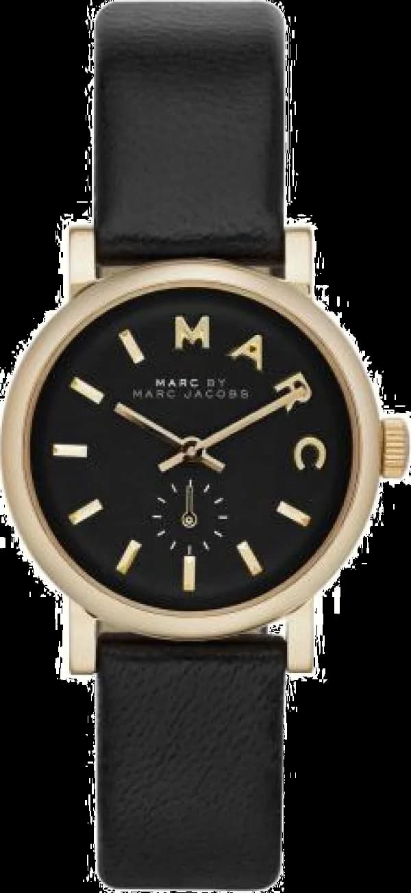 Montre Femme Marc Jacobs Baker MBM1273 bracelet cuir noir