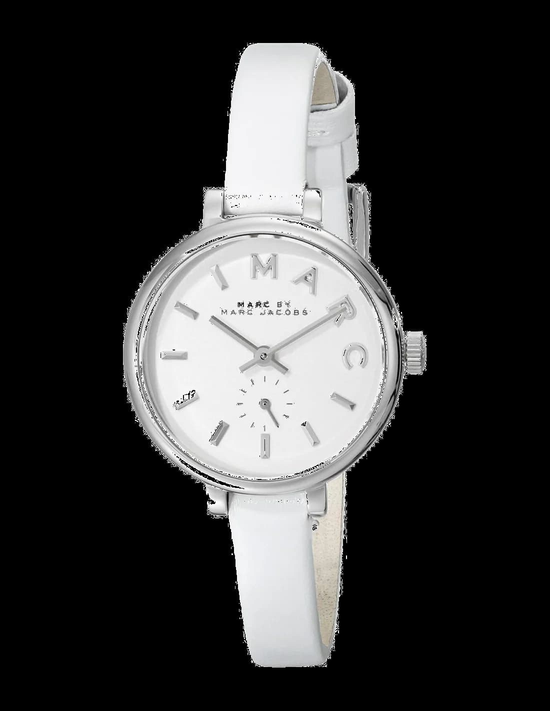Montre Marc Jacobs MBM1350 Sally Cadran Blanc et Bracelet Cuir