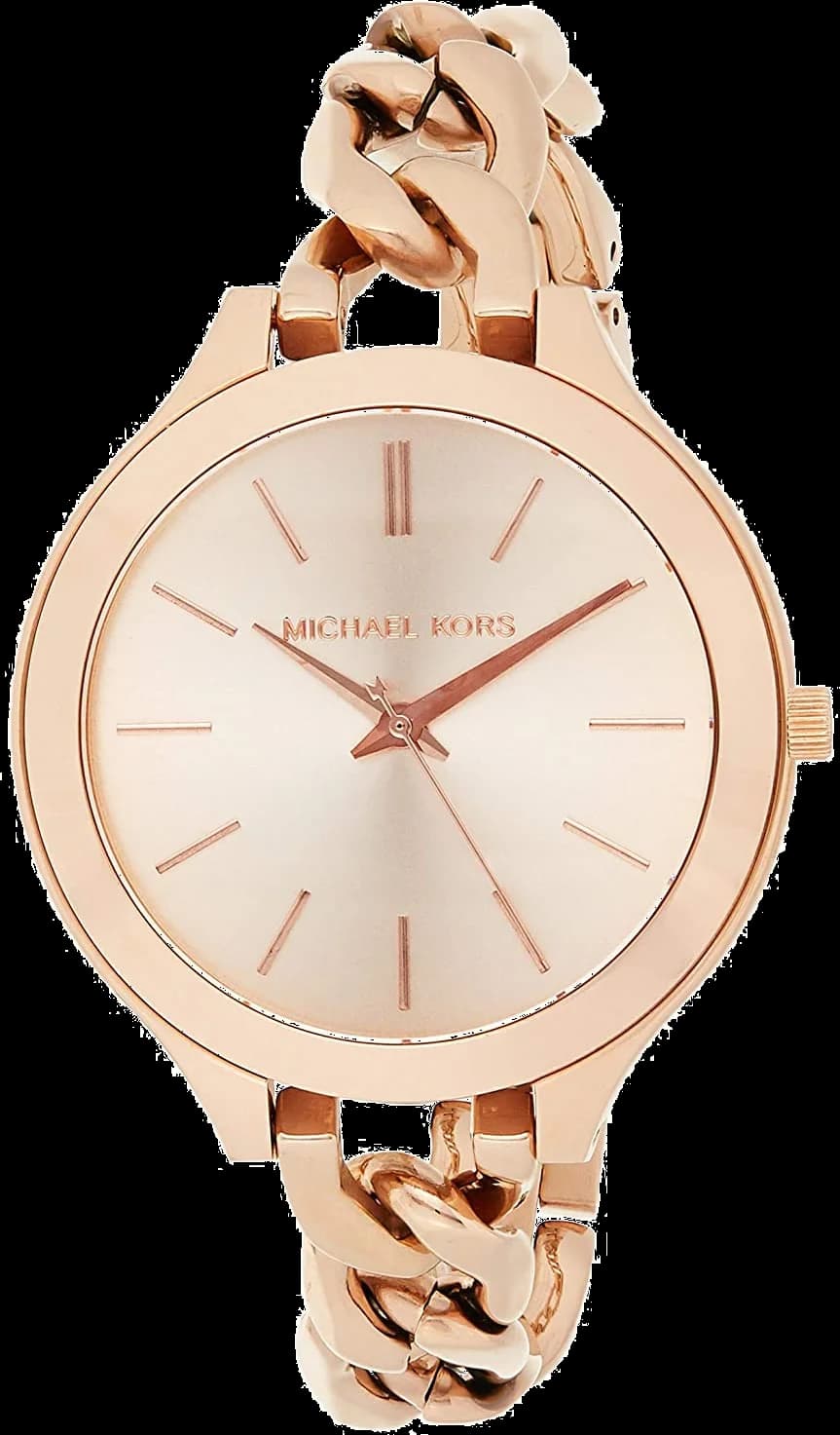 Montre Michael Kors MK3223 en Acier Or Rose à Index Bâtons