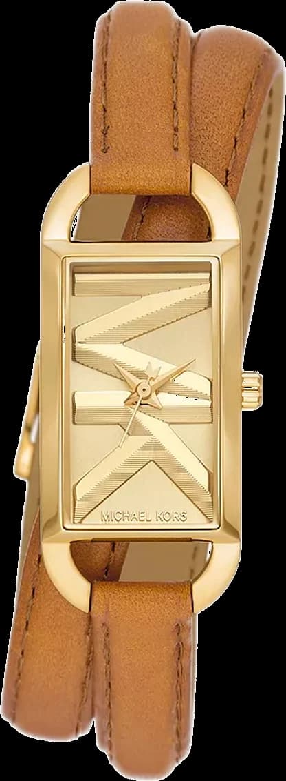 Montre Michael Kors Mini Empire MK4721 Cadran doré bracelet en cuir marron