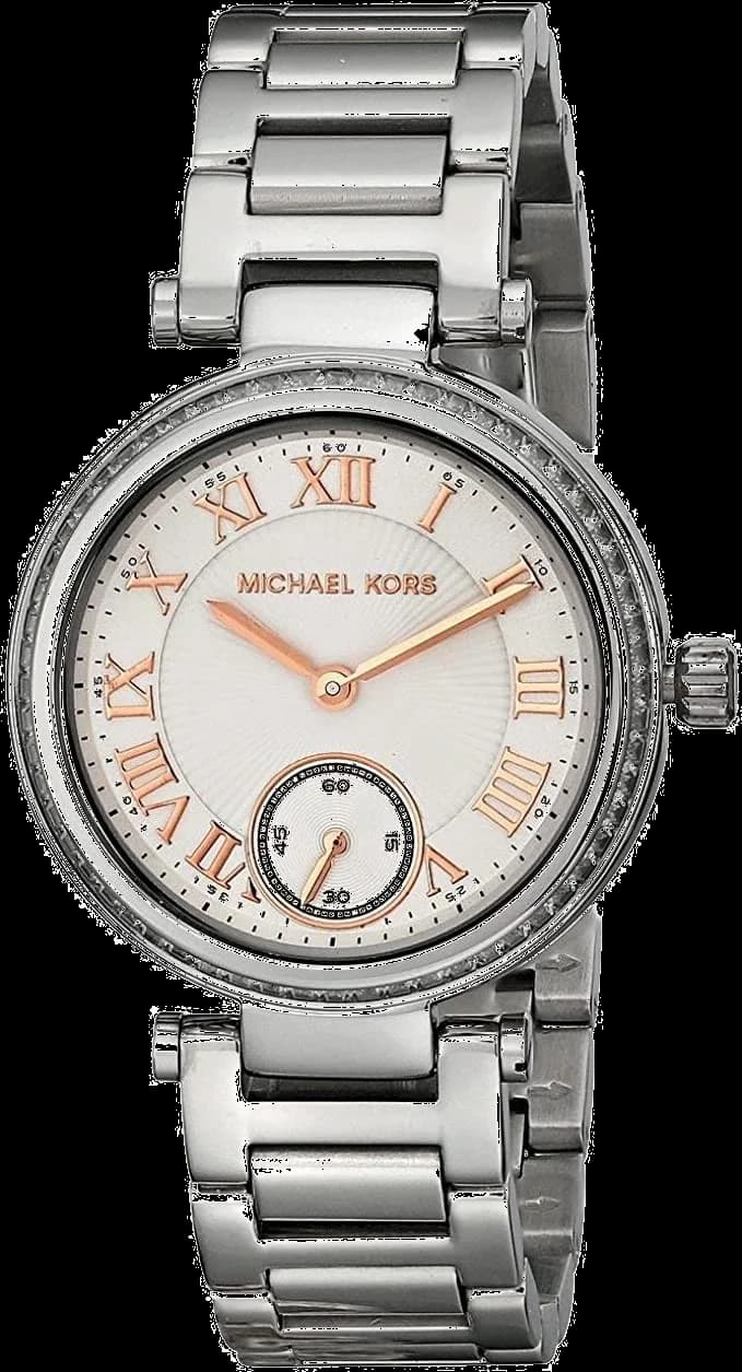 Montre Femme Michael Kors MK5970 en Acier Argenté avec Chiffres Romains