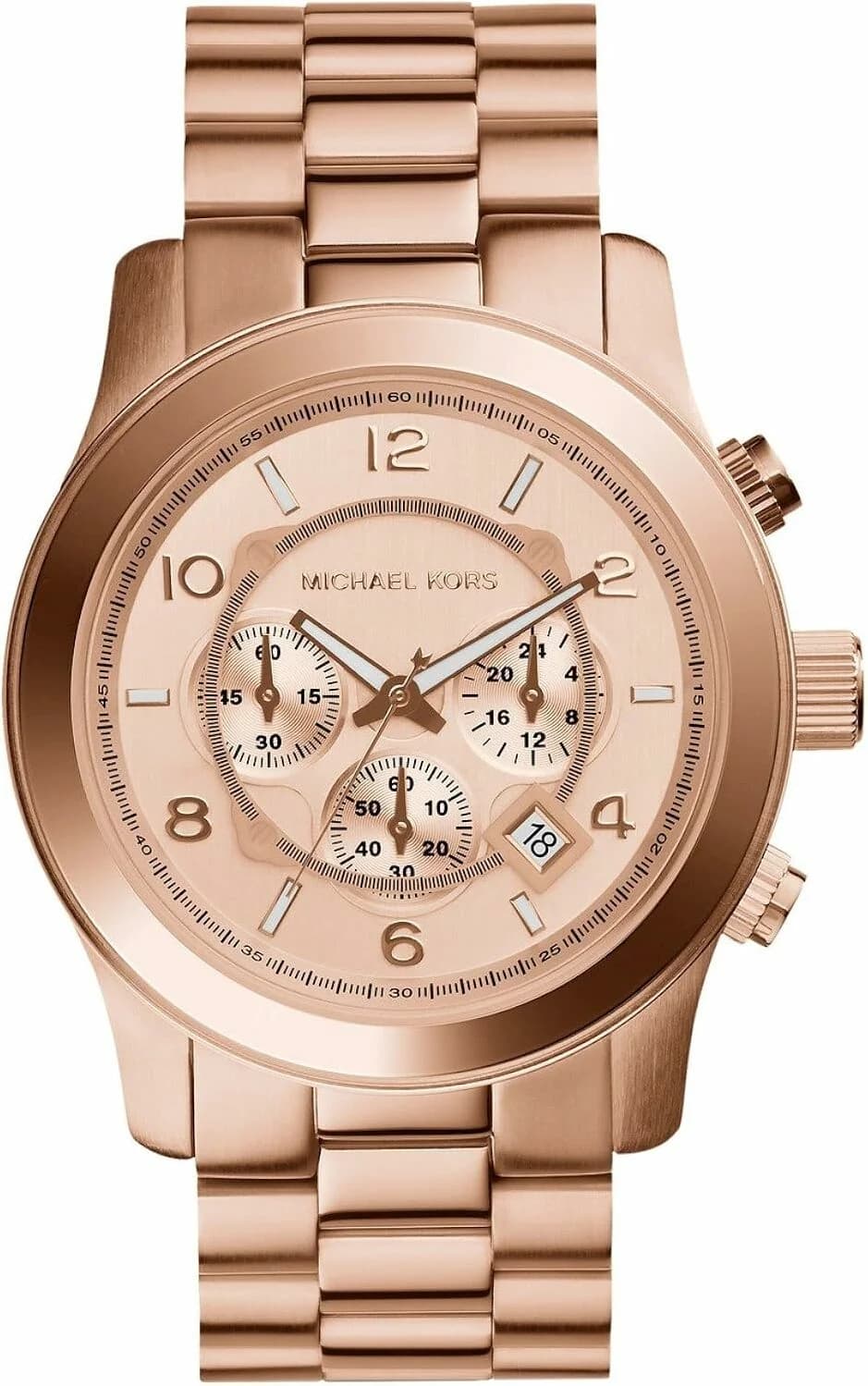 Montre Femme Michael Kors Layton MK6076 Cadran strassé à compteurs bleus clairs