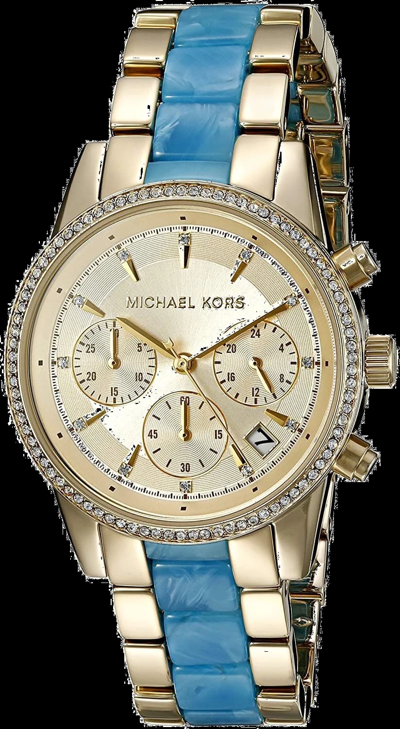 Montre Femme Michael Kors MK6328 Ritz Bleue en Acier