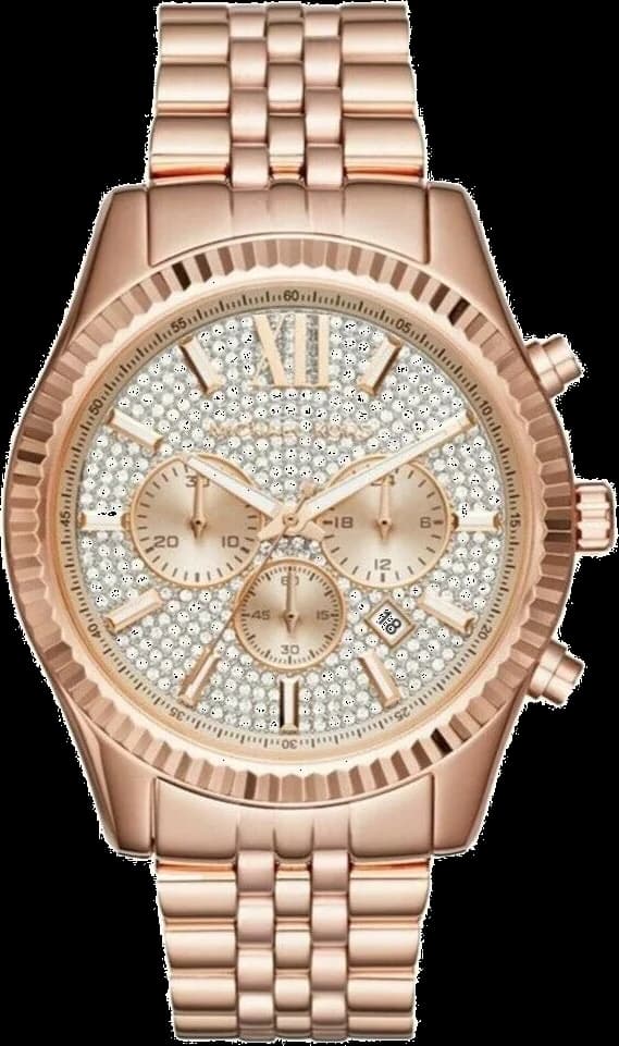 Montre Michael Kors MK8580 Lexington en Acier Doré Rose et Chronographe