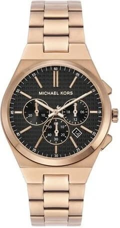 Cadran Michael Kors MK9119 affichant compteurs chronographe, date à 4h30 et aiguilles luminescentes, design raffiné