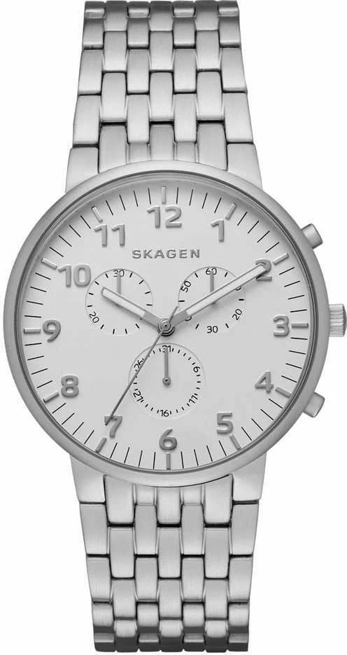 Montre Skagen SKW6231 Argenté en Acier Maillé