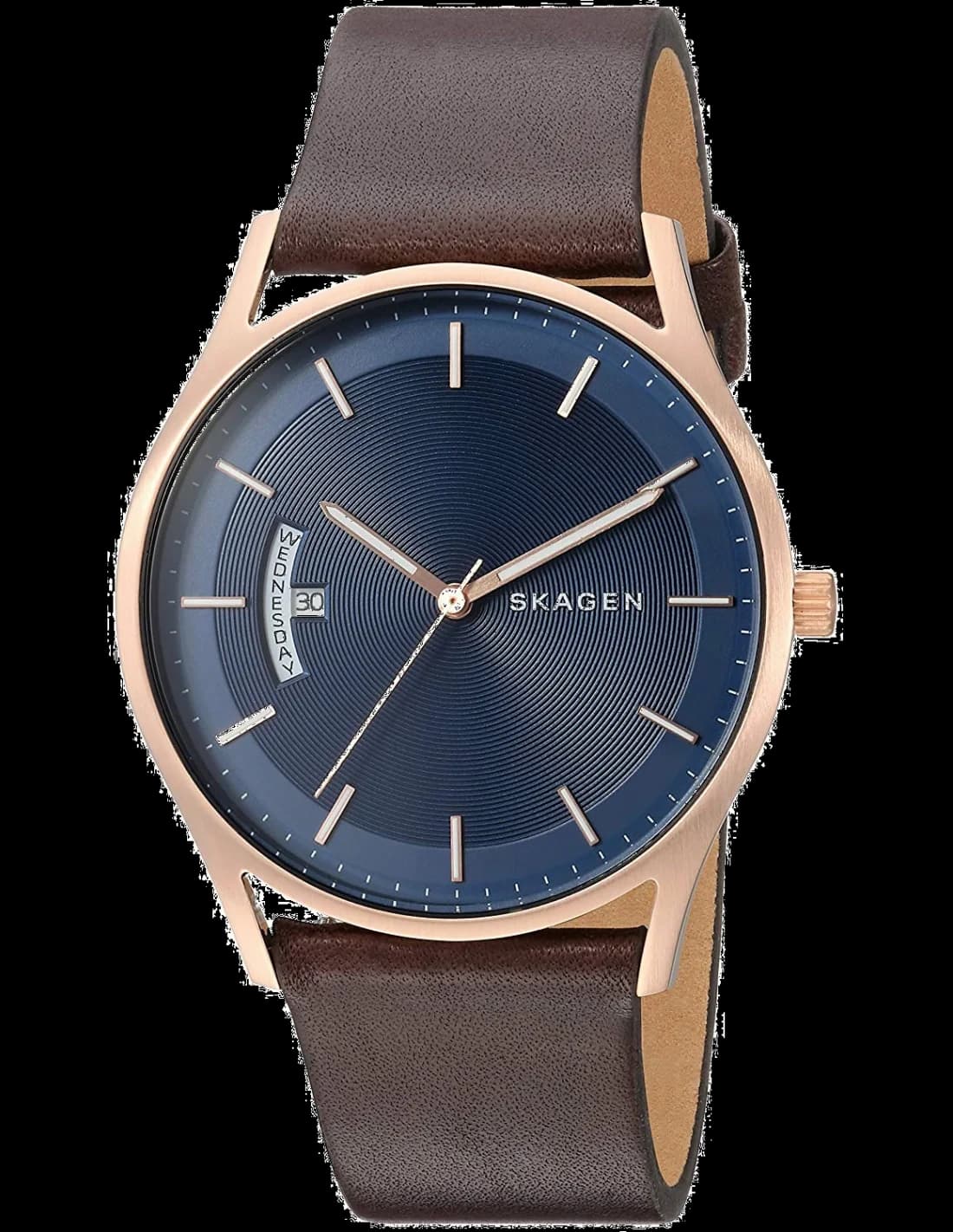 Montre Skagen SKW6395 Holst avec Bracelet en Cuir Marron