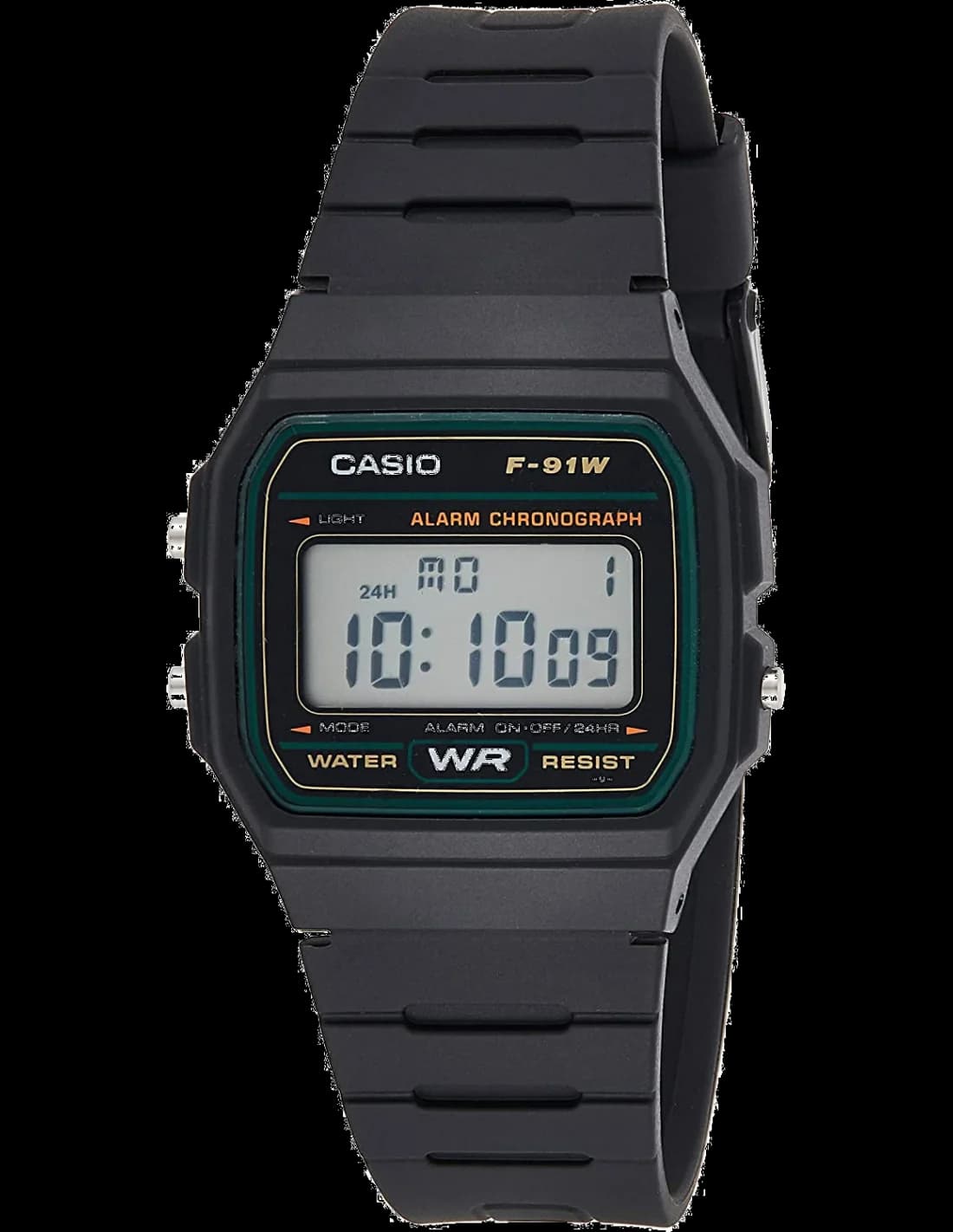 Montre Casio F-91W-3SDG à Affichage Digital et Bracelet en Silicone Noir