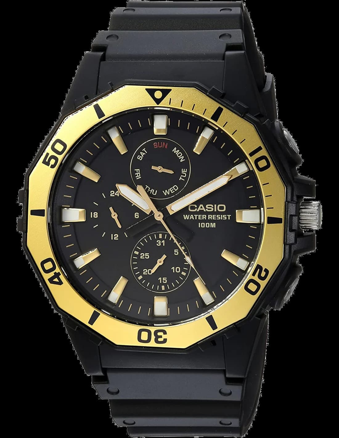 Montre Homme Casio Sport MRW-400H-9AVCF Noir et Or