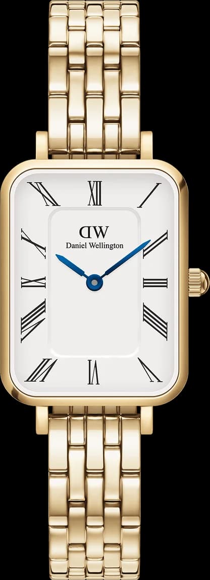 Montre Daniel Wellington DW00100688 Boîtier Rectangulaire et Maille Milanaise Or Rose