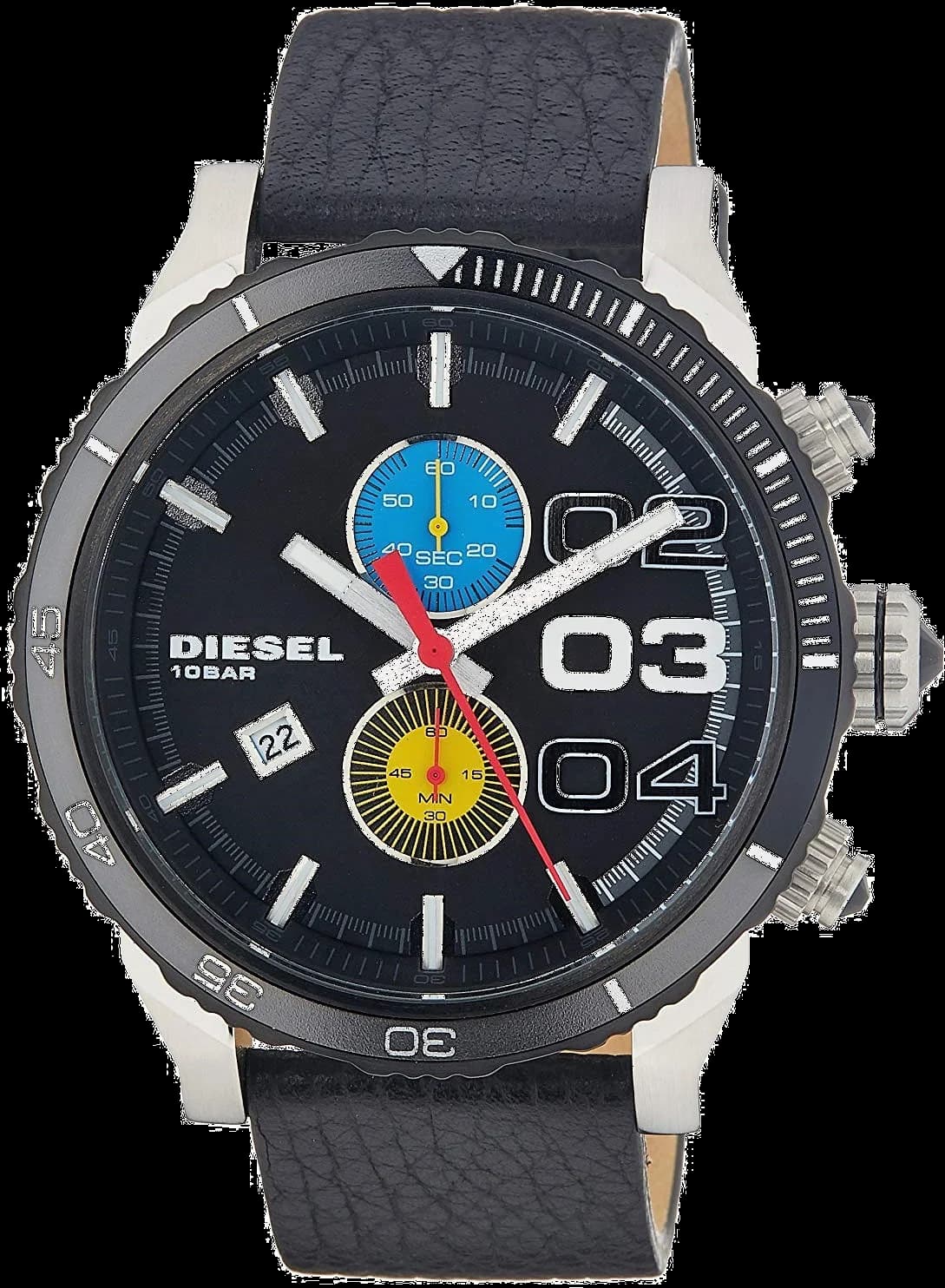Montre Diesel DZ4331 Double Down 2.0 Noire à grands index