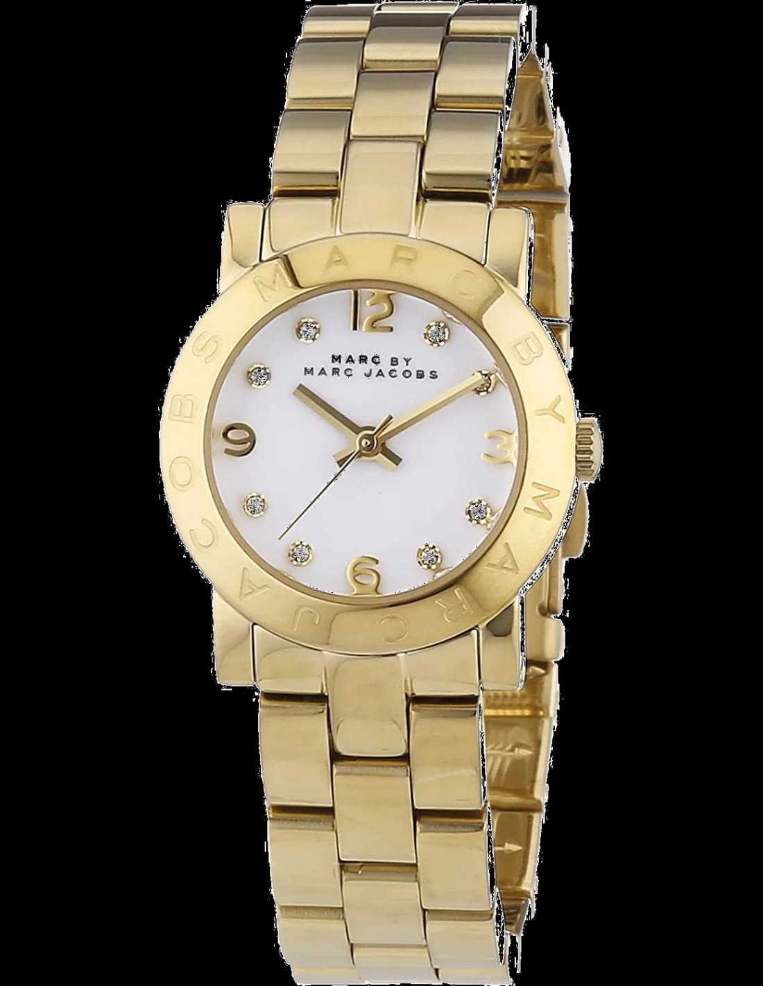 Montre Marc Jacobs MBM3057 en Acier Doré Jaune et Index Brillants