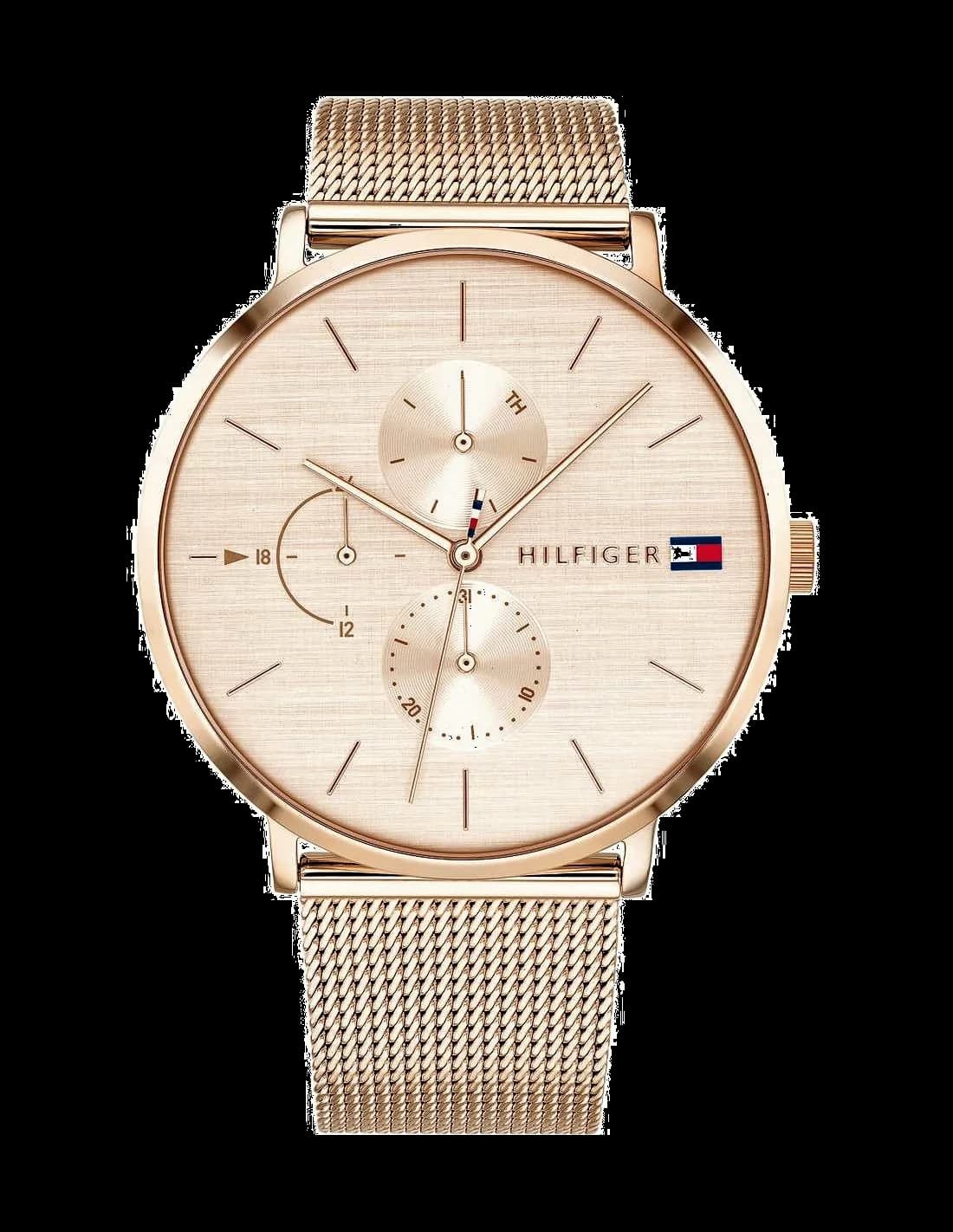 Montre Tommy Hilfiger 1781944 Jenna en maille milanaise or rose