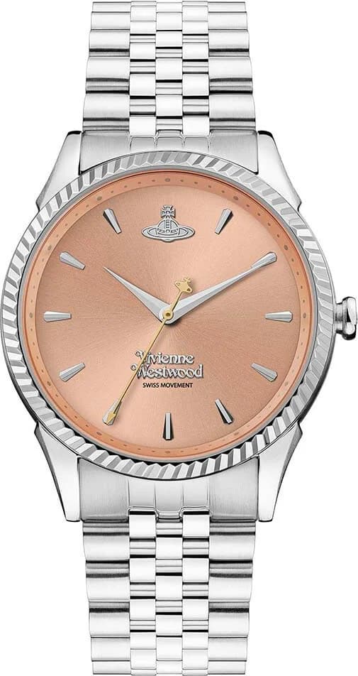 Montre Vivienne Westwood VV240PHSL en Acier Argenté avec Cadran Orange